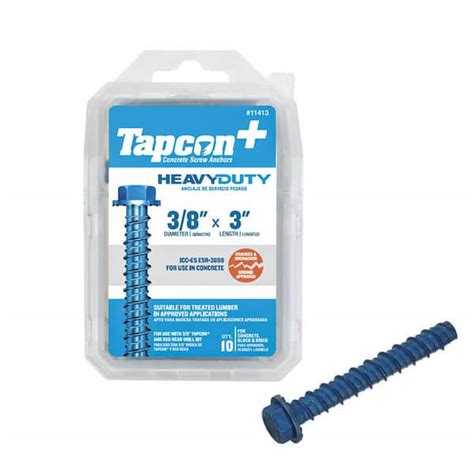 3 inch tapcon screws